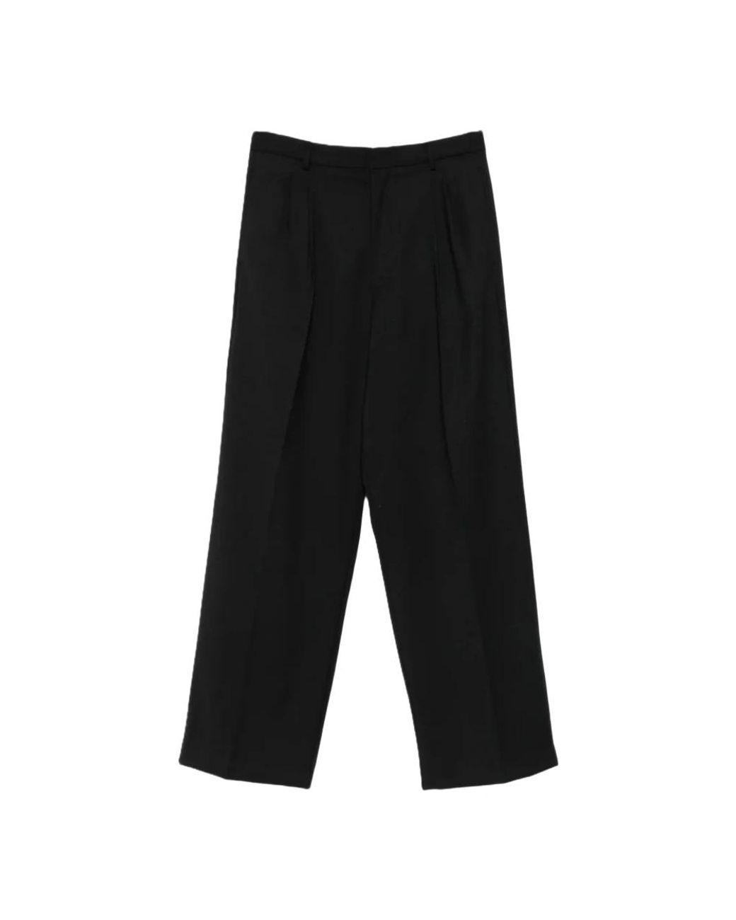 Amaranto Black Wide Trousers for men