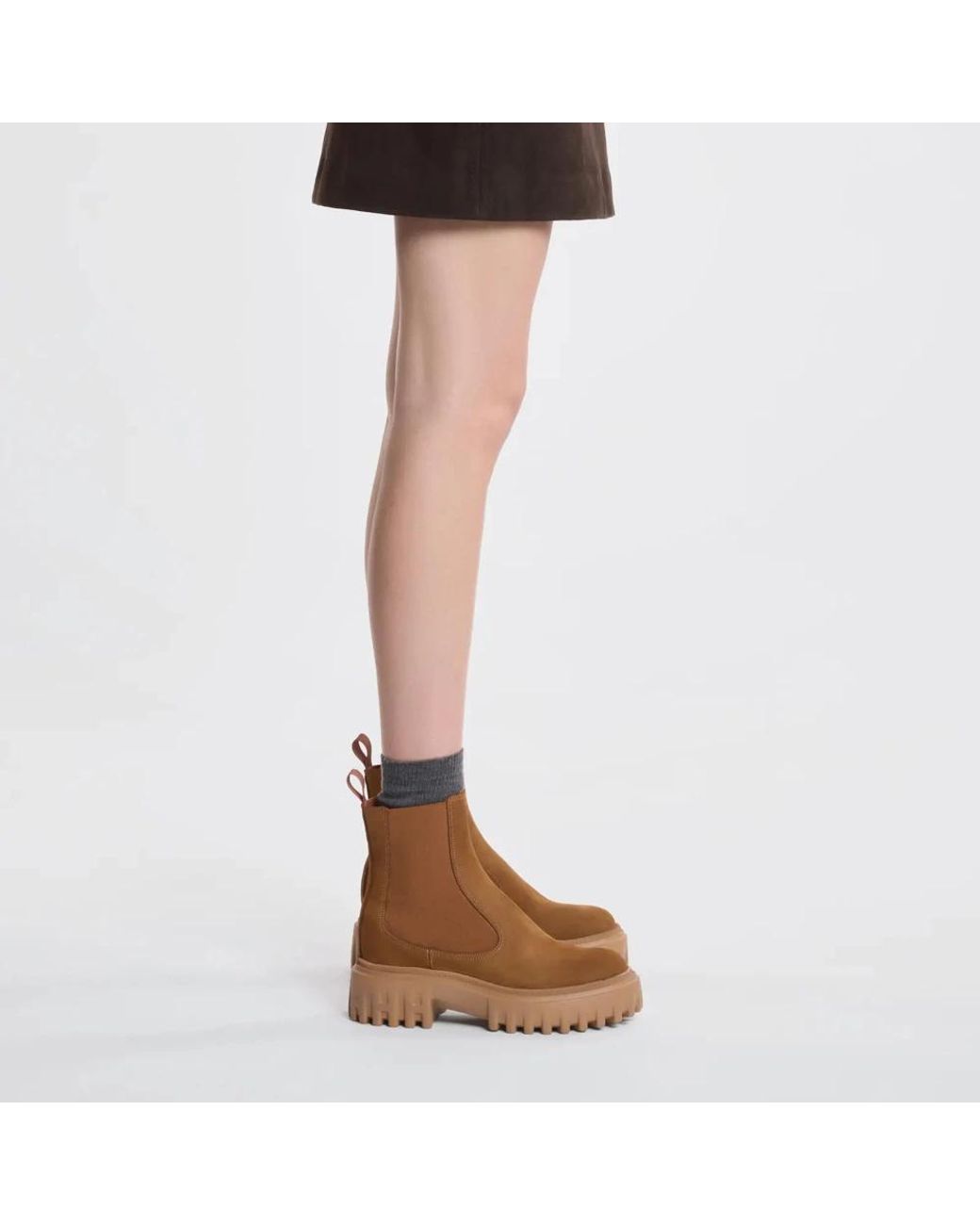 Hogan Brown Chelsea Boots