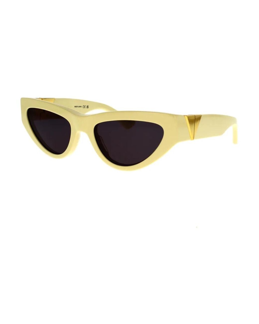 Bottega Veneta Yellow Sunglasses