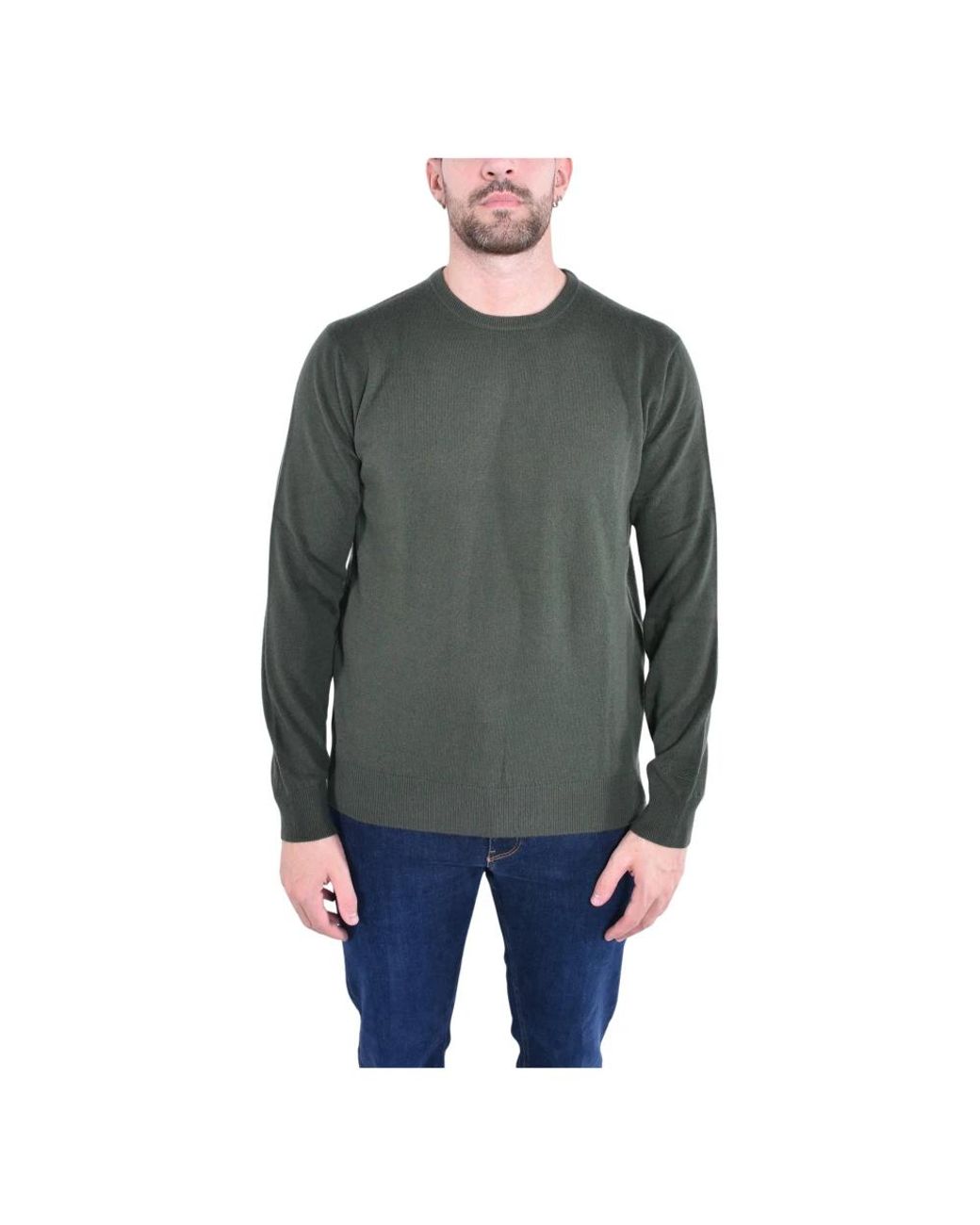 Mc2 Saint Barth Gray Round-Neck Knitwear for men
