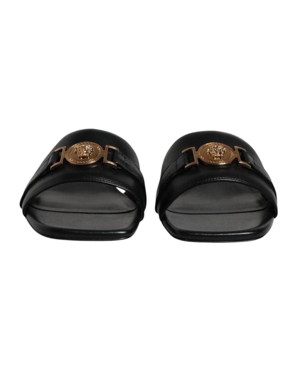 Versace Black Sliders