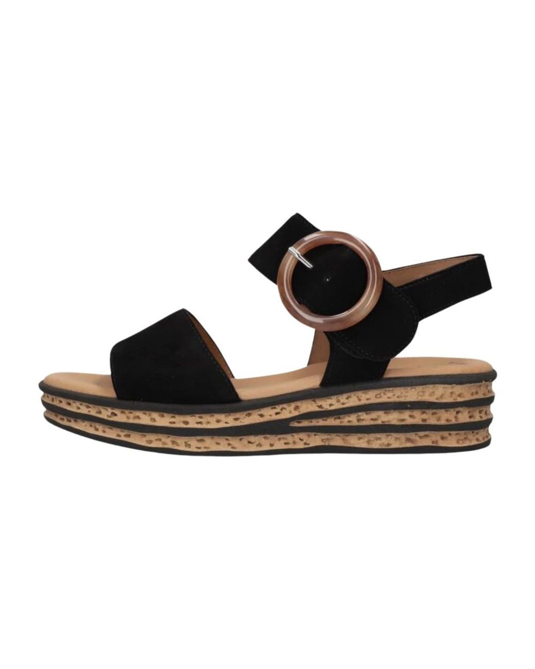 Gabor Black Schwarze Sandale 550.2