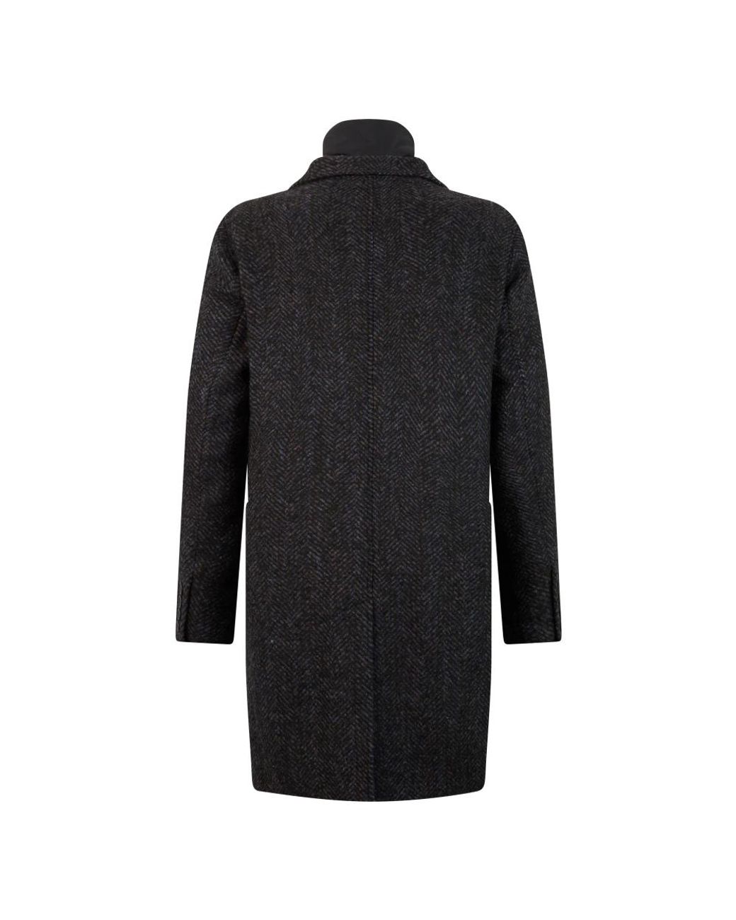 Herno Black Single-Breasted Coats for men