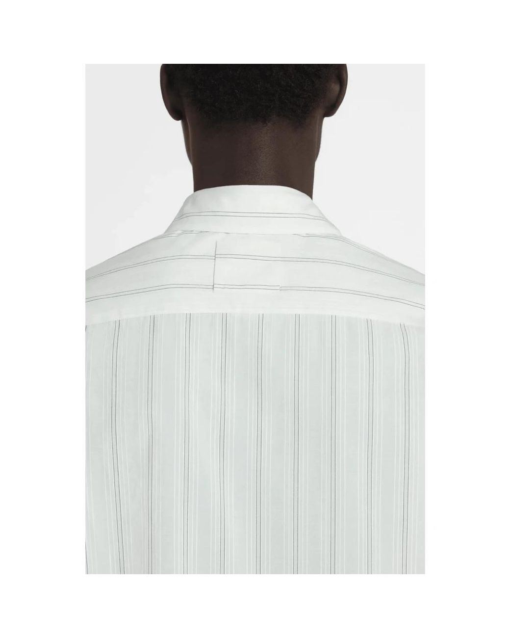 Lanvin Chemise Rayée in White für Herren