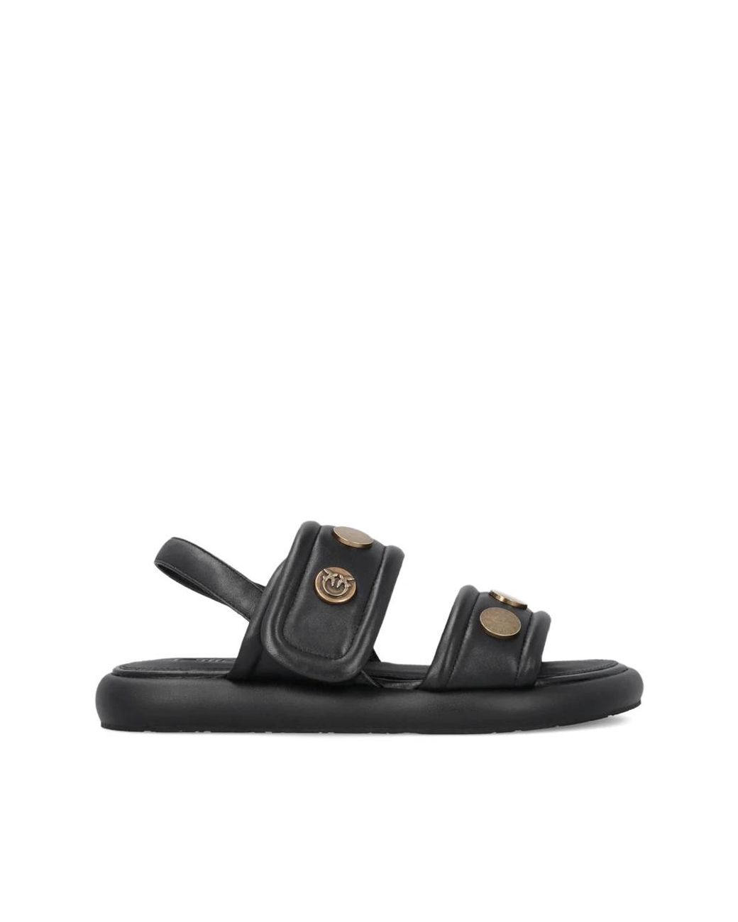 Pinko Black Flat Sandals