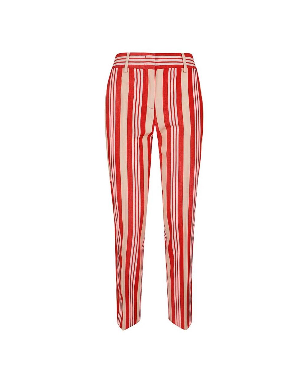 Ermanno Scervino Red Slim-Fit Trousers