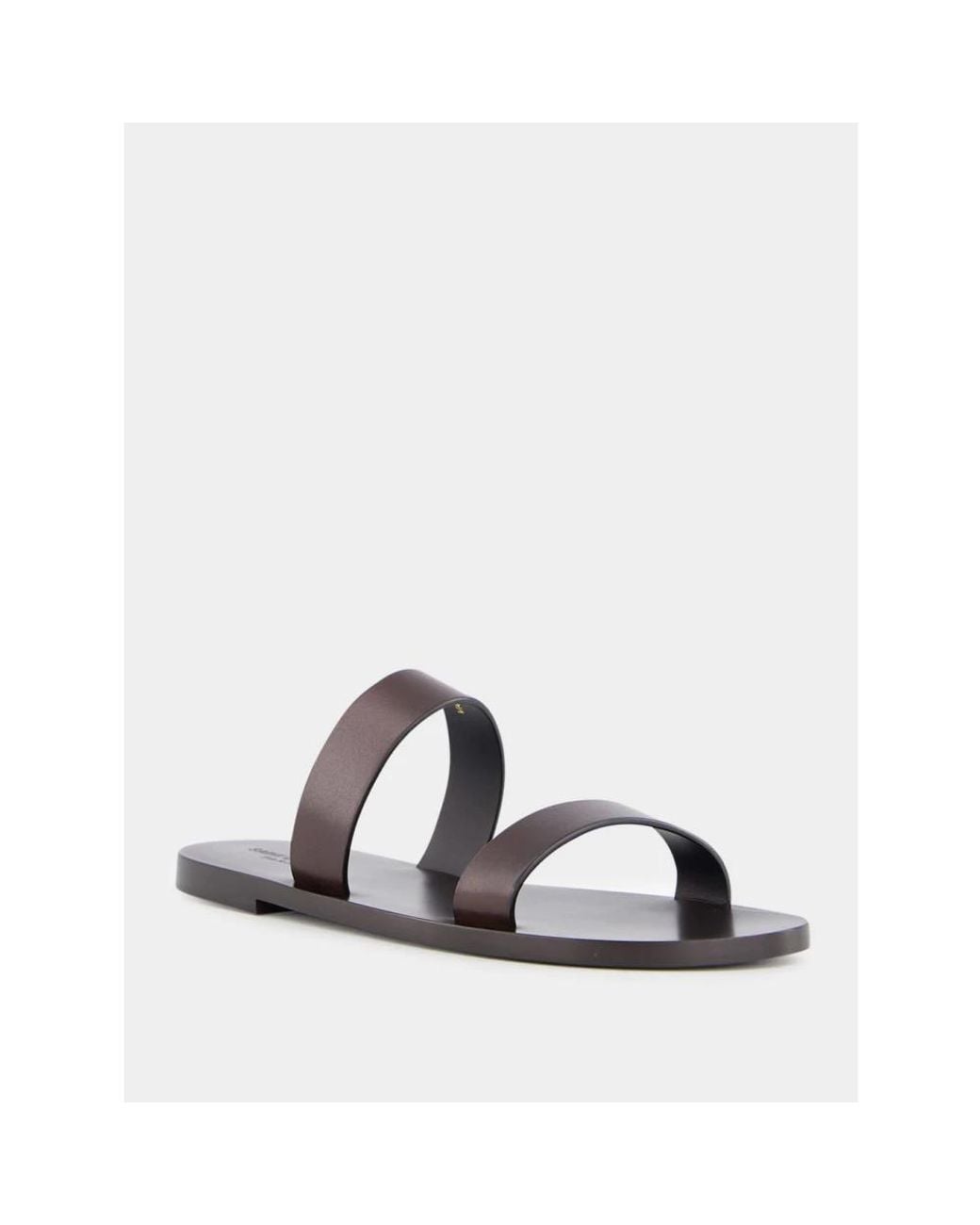 Saint Laurent Brown Sliders for men