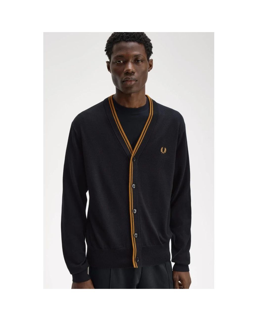 Cardigans Fred Perry de hombre de color Blue