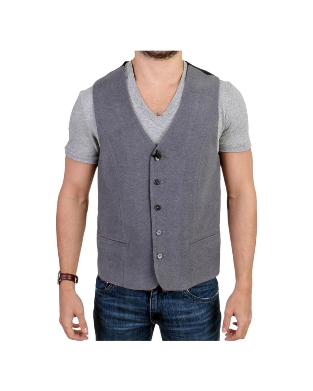 CoSTUME NATIONAL Blue Suit Vests for men