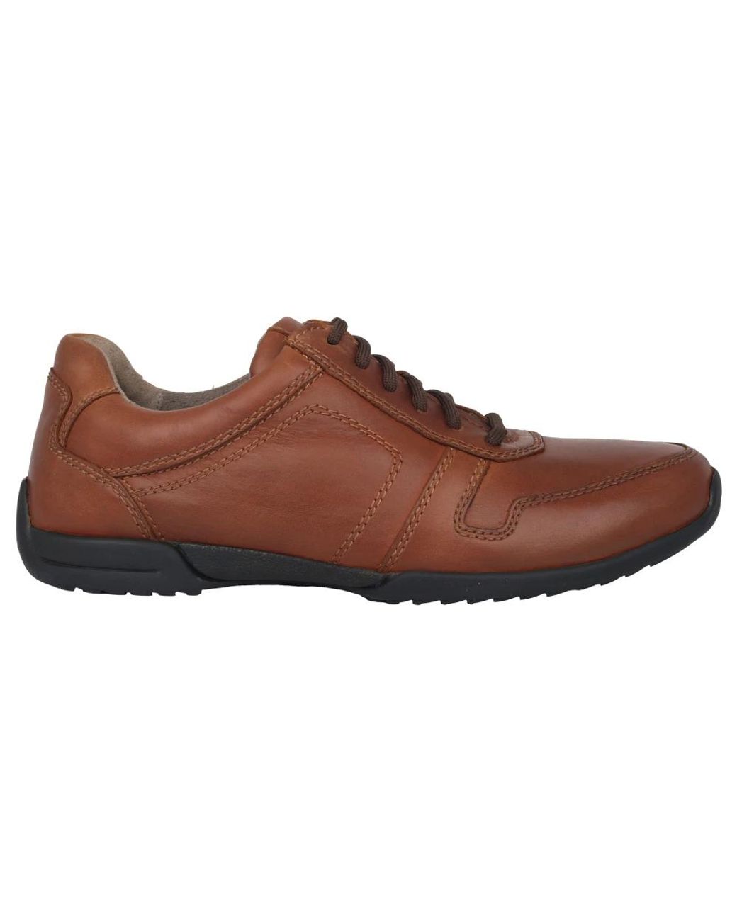 Gabor Schoenen ,Bruin ,Leer Comfortabele Sneaker in het Brown voor heren