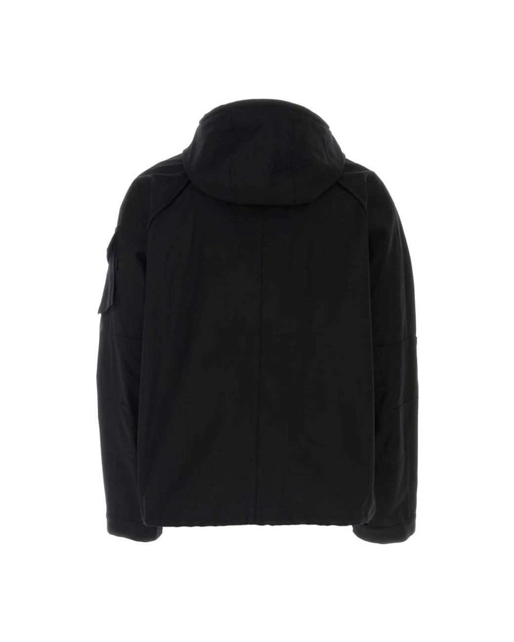 Juun.J Fitness ,Zwart ,Katoen Drawstring Hood Shirt Jacket in het Black voor heren