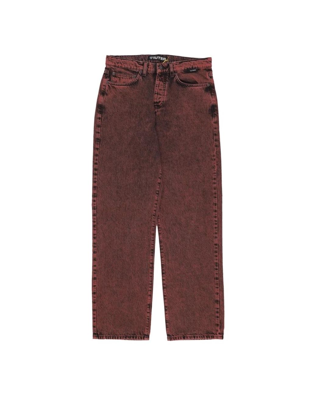 Iuter Jeans ,Rood ,Denim Losse Denim Broek Baksteen in het Purple voor heren