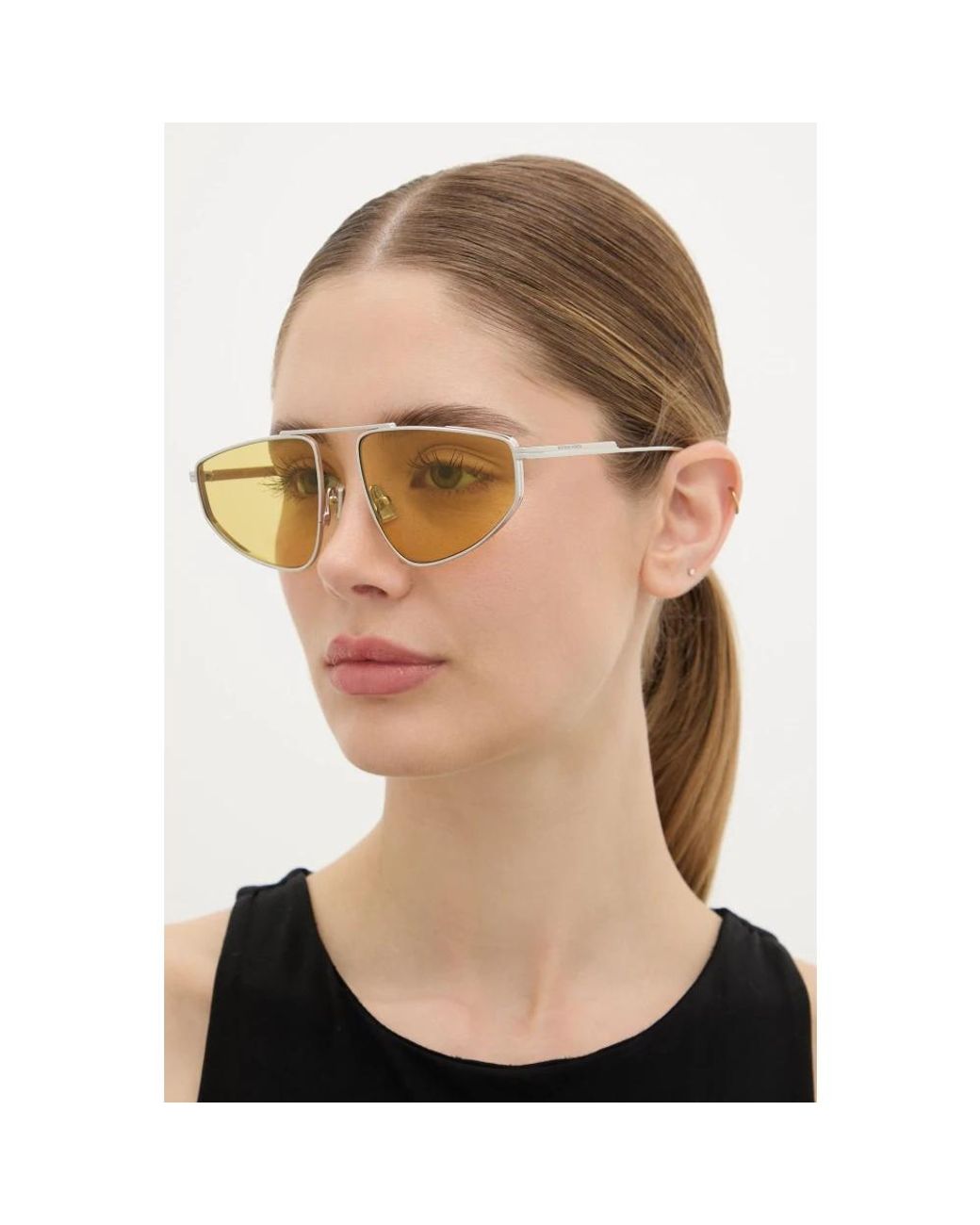 Bottega Veneta Yellow Sunglasses