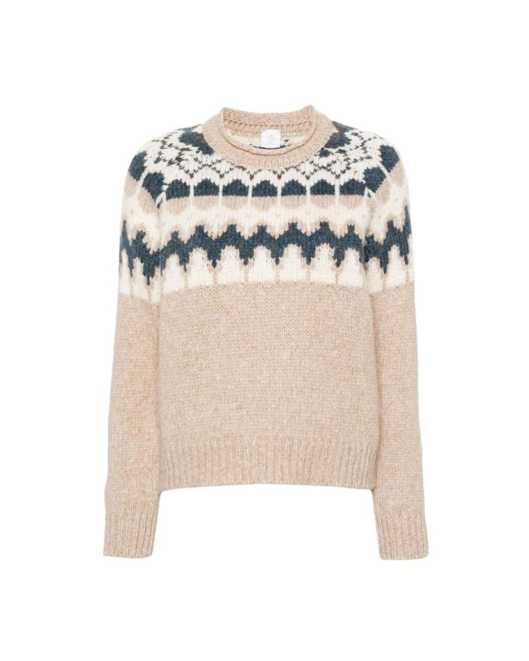 Eleventy Natural Round-Neck Knitwear