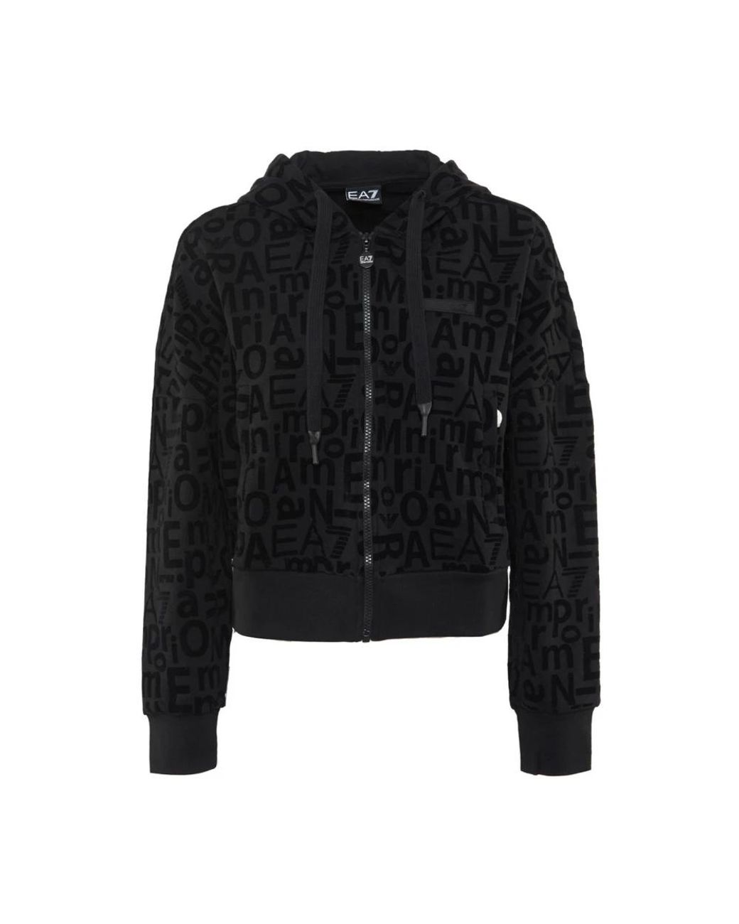 EA7 Black Zip-Throughs