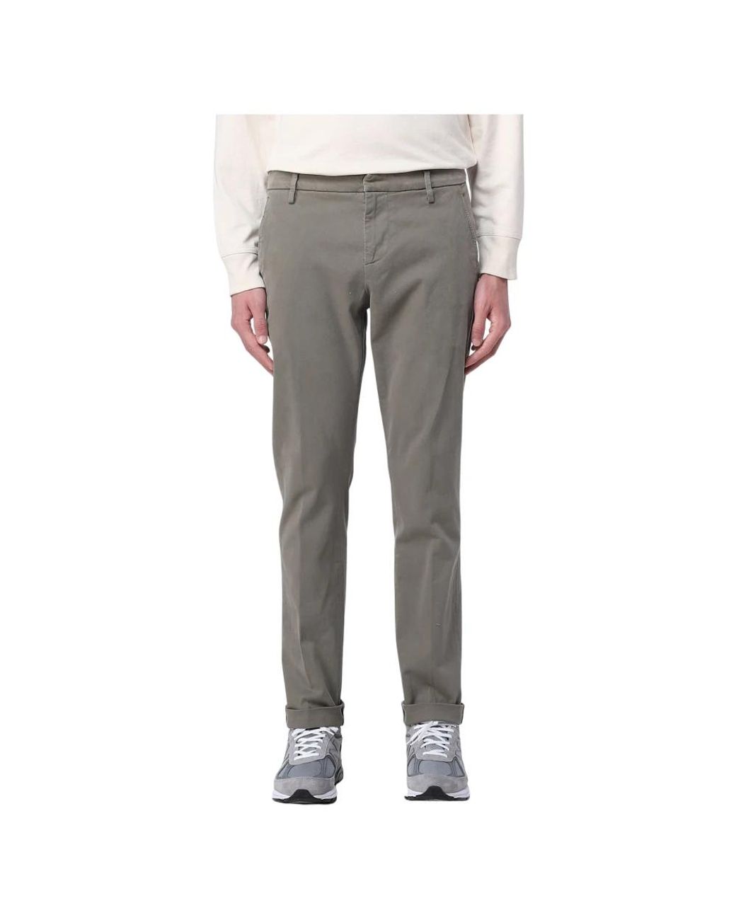 Dondup Broeken ,Grijs ,Gaubert Broek in het Gray voor heren