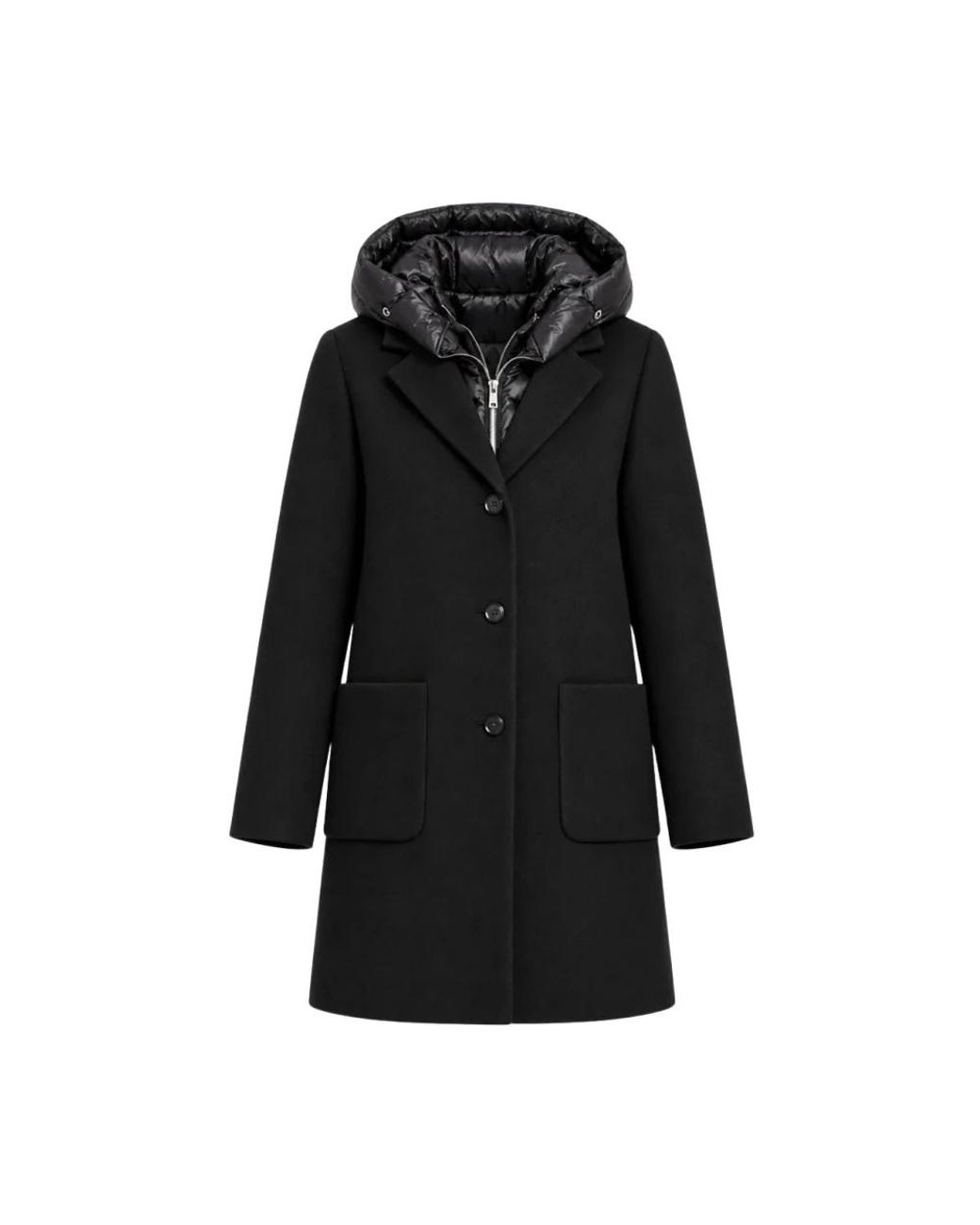 Marella Black Single-Breasted Coats