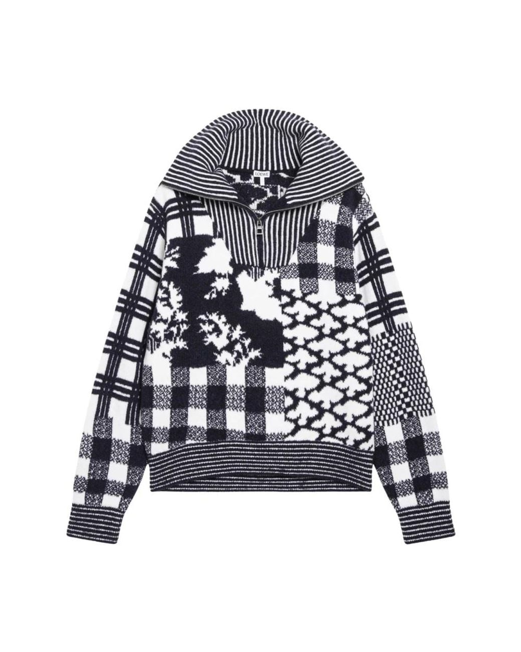 Loewe Blue Round-Neck Knitwear