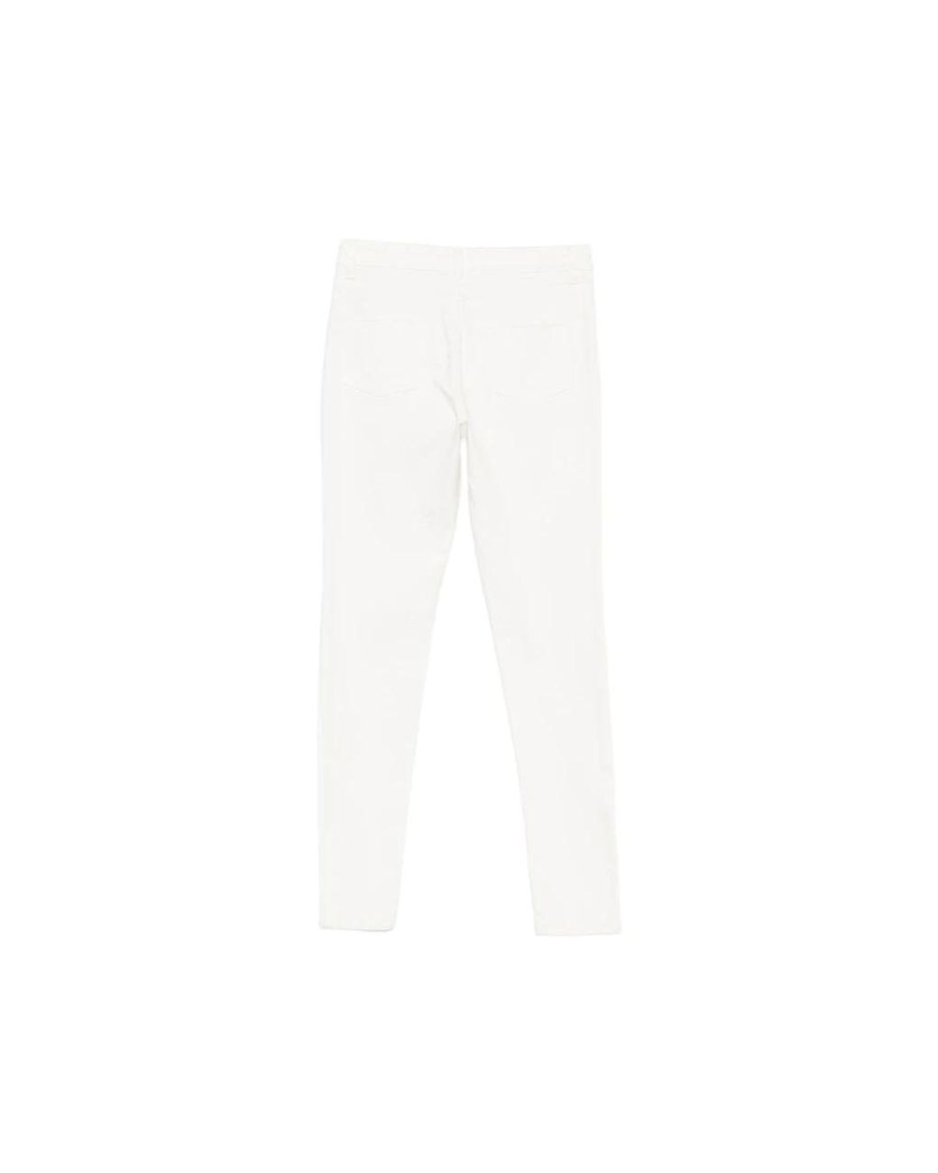 Eleventy White Skinny Fit Jeans