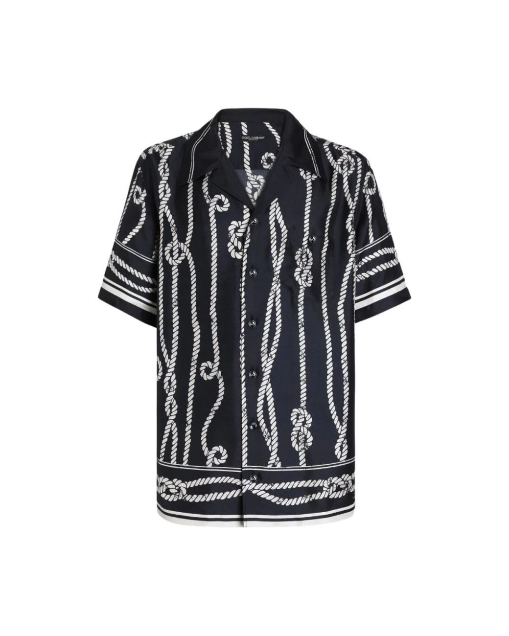 Dolce & Gabbana Black Short Sleeve Shirts for men
