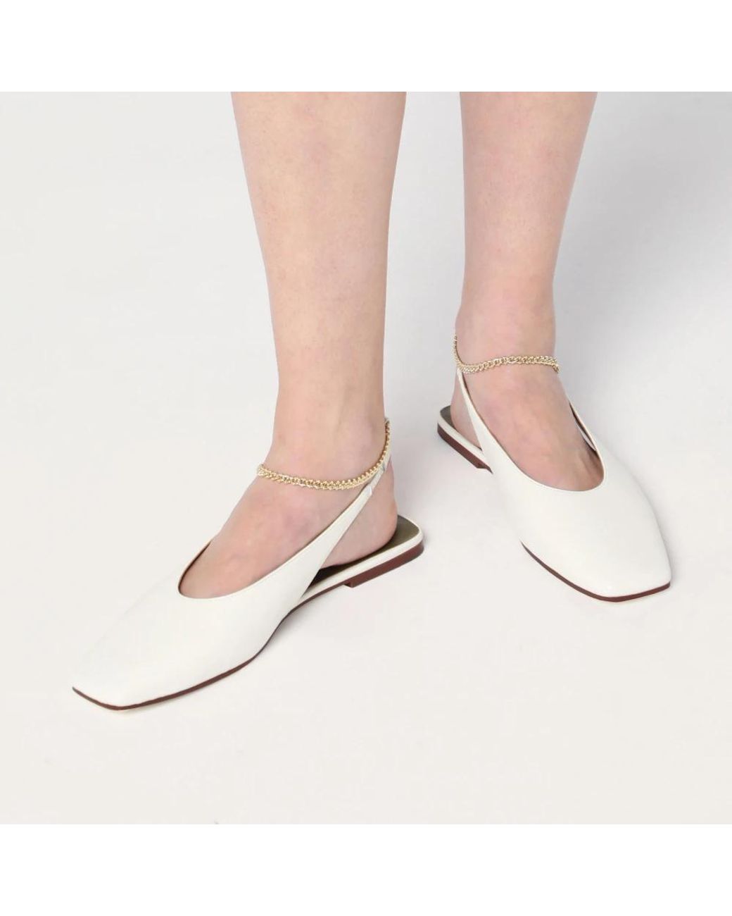MARIA LUCA White Ballerina Shoes