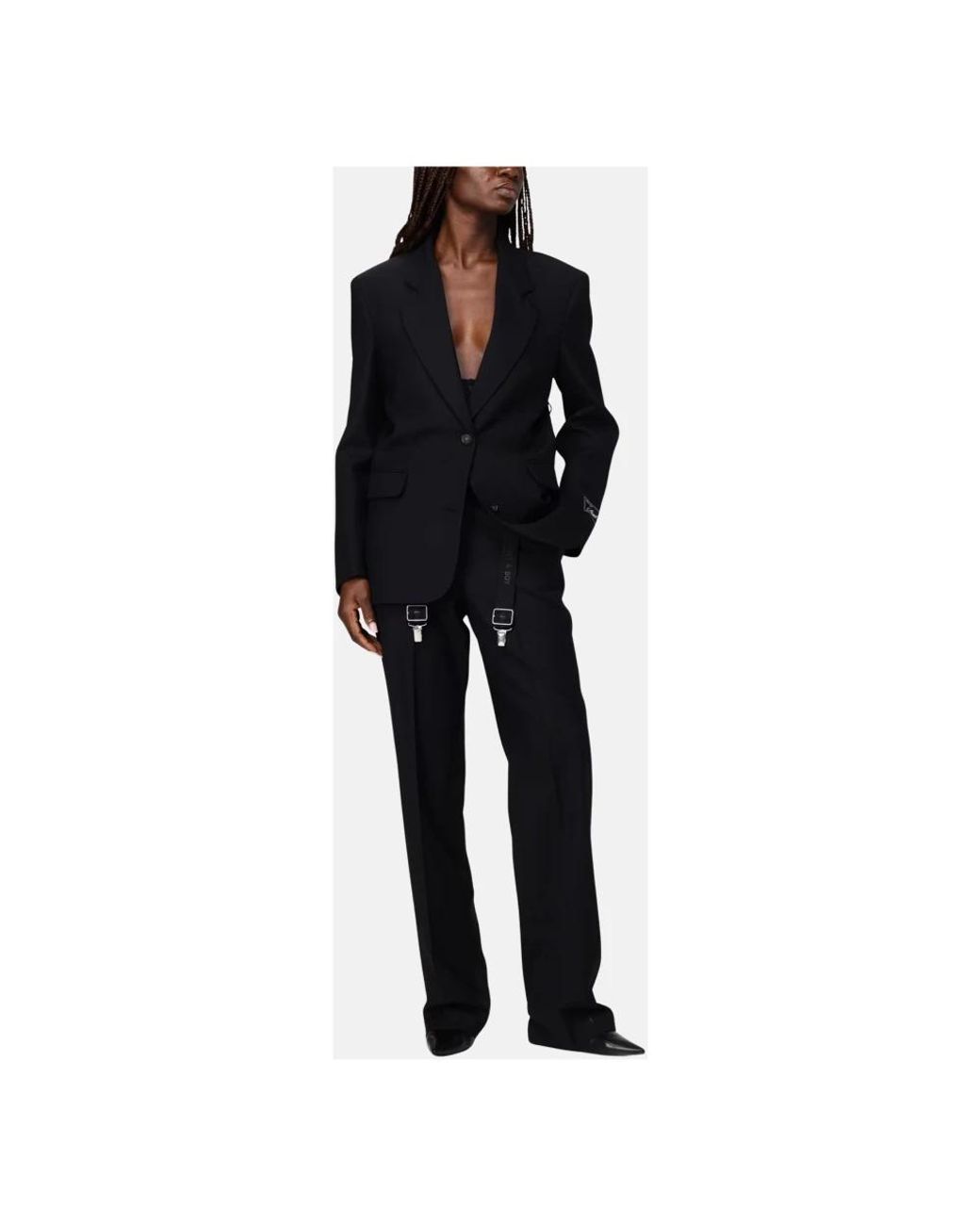 Erika Cavallini Semi Couture Black Chinos