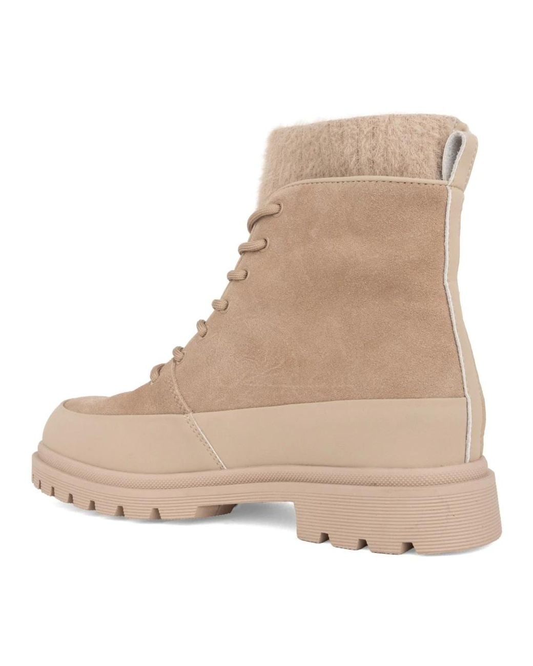 Linda Baumann Natural Lace-Up Boots