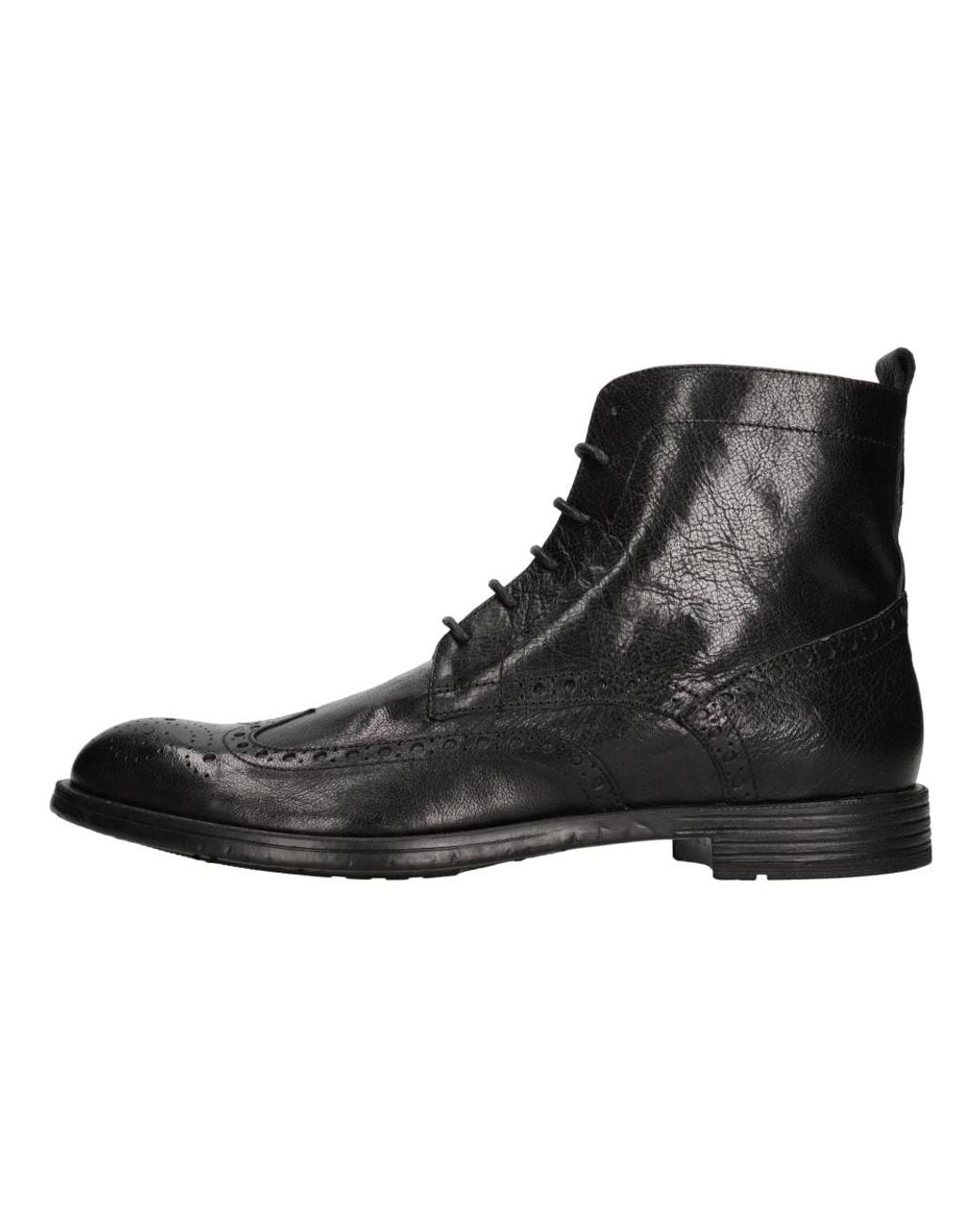 Hundred 100 Black Lace-Up Boots for men