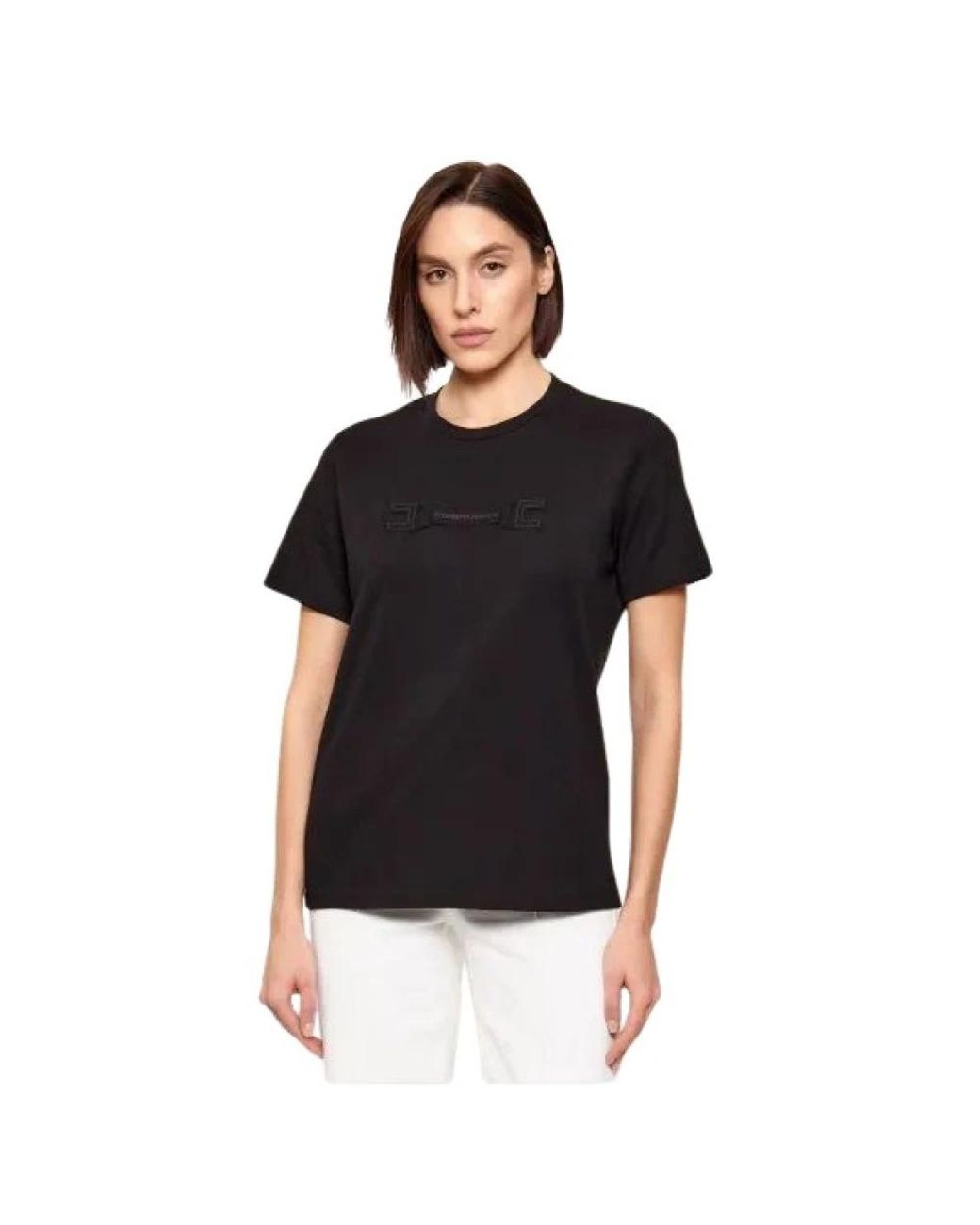Elisabetta Franchi Black T-Shirts