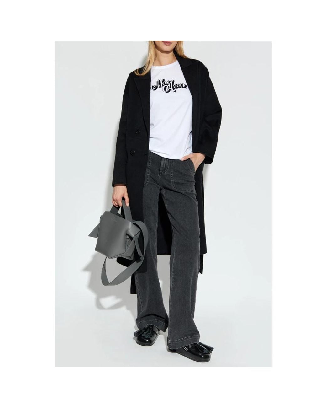 Anine Bing Black Double-Breasted Coats