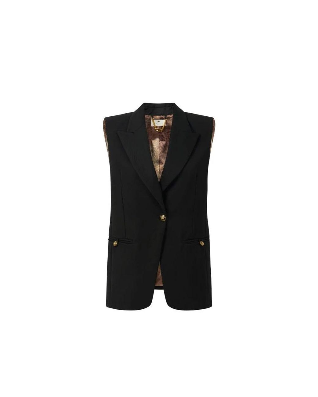 Elisabetta Franchi Black Waistcoats