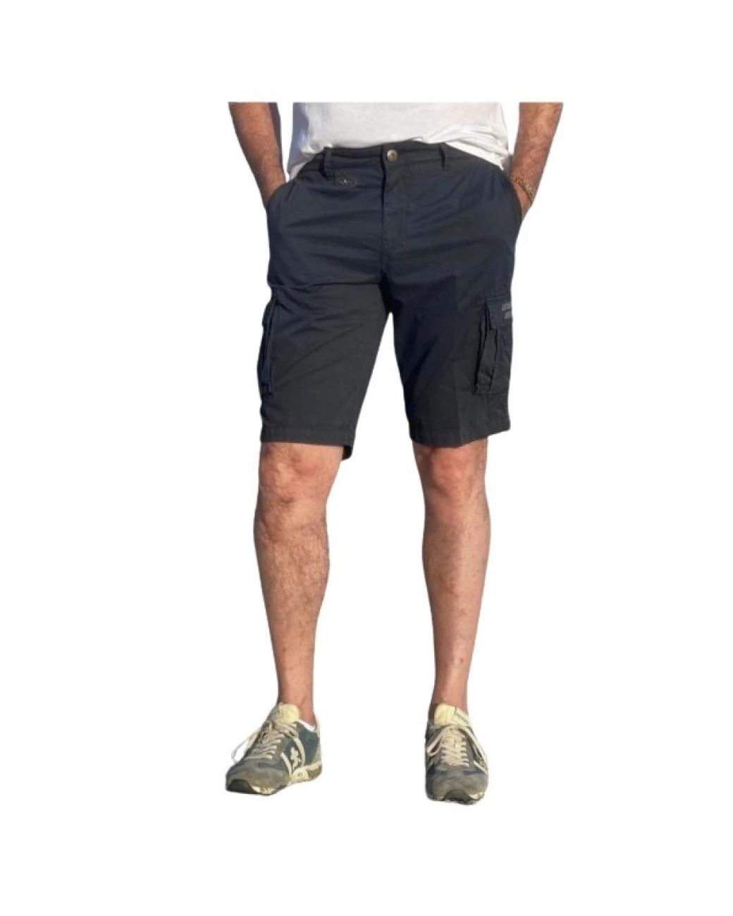 Aeronautica Militare Blue Casual Shorts for men