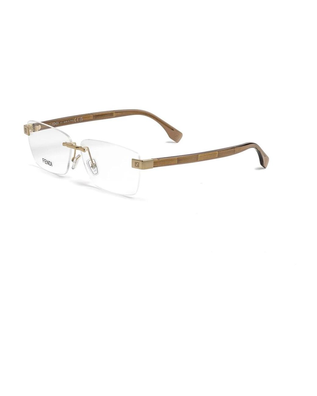 Fendi White Glasses for men