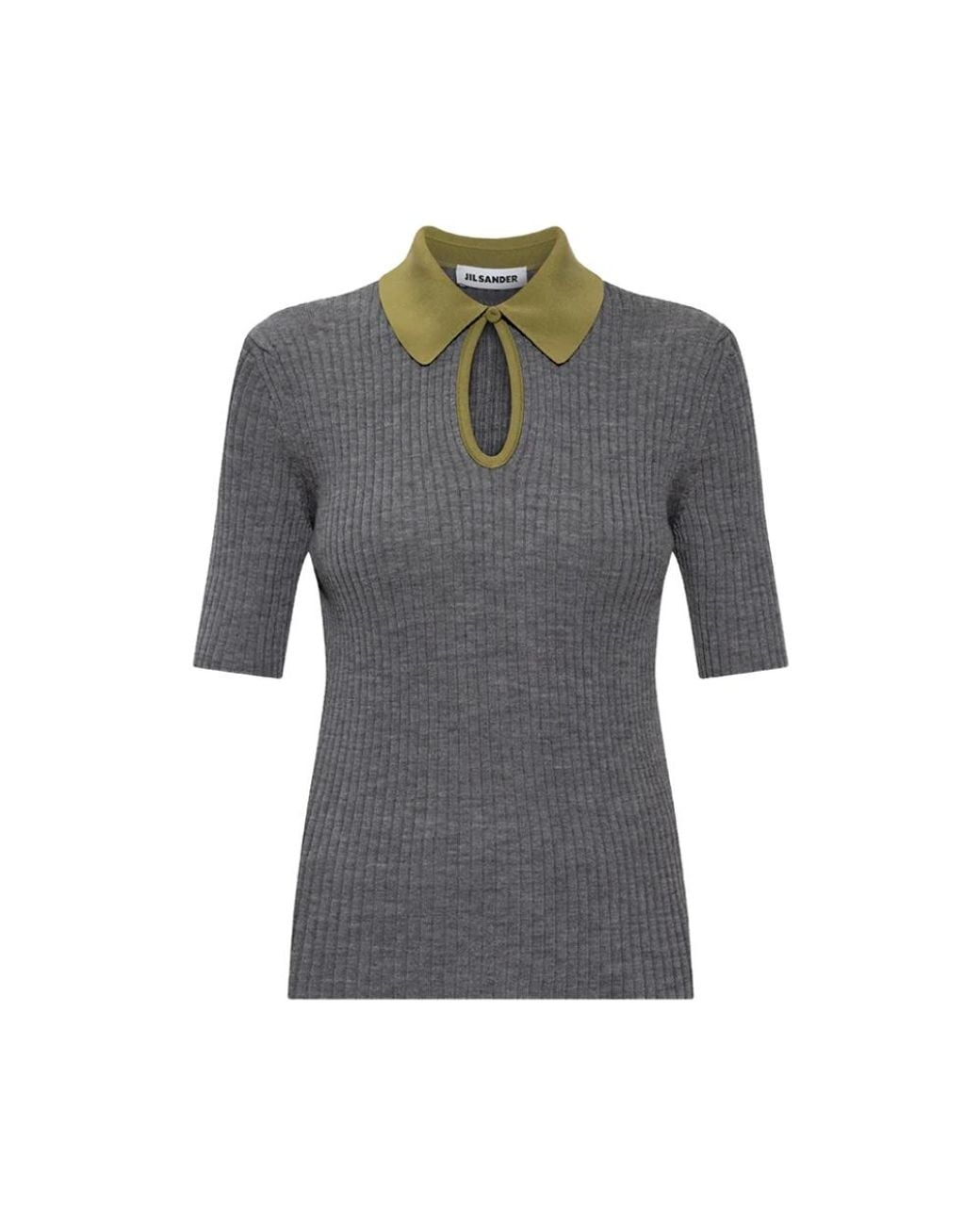 Jil Sander Gray Round-Neck Knitwear