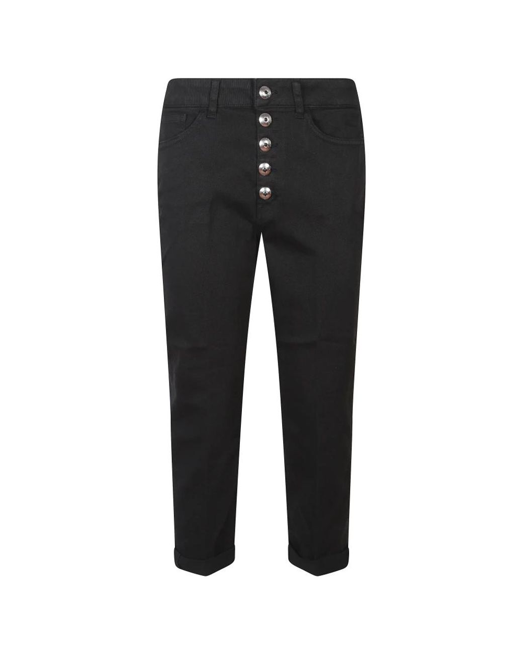 Dondup Rechte Jeans in het Black