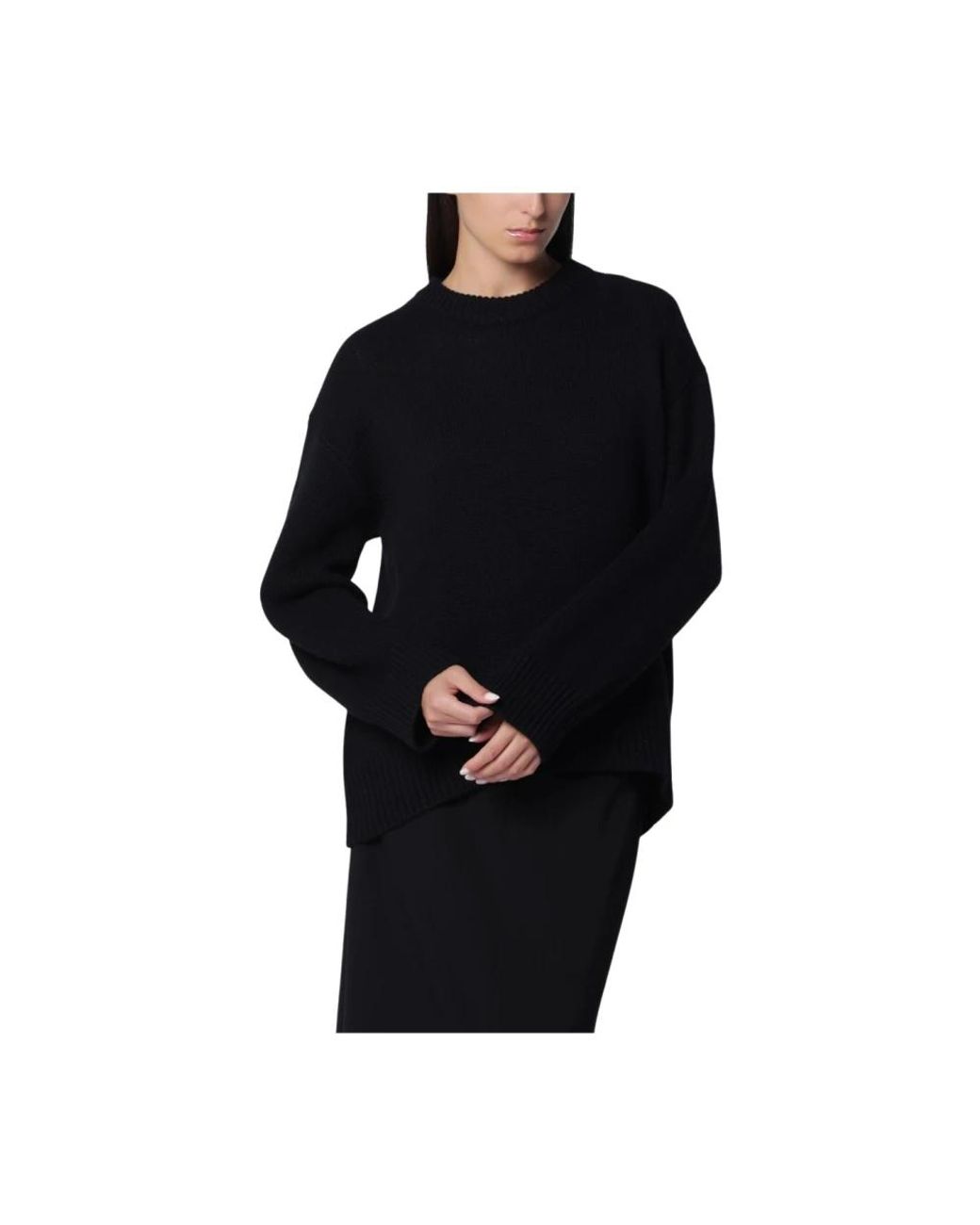 Lisa Yang Black Round-Neck Knitwear