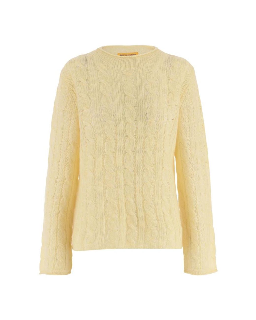 Guest In Residence Yellow Round-Neck Knitwear