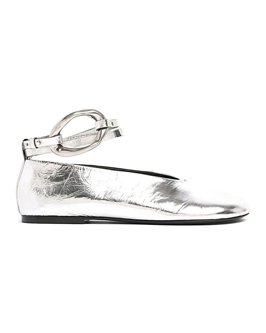 Jil Sander White Ballerinas