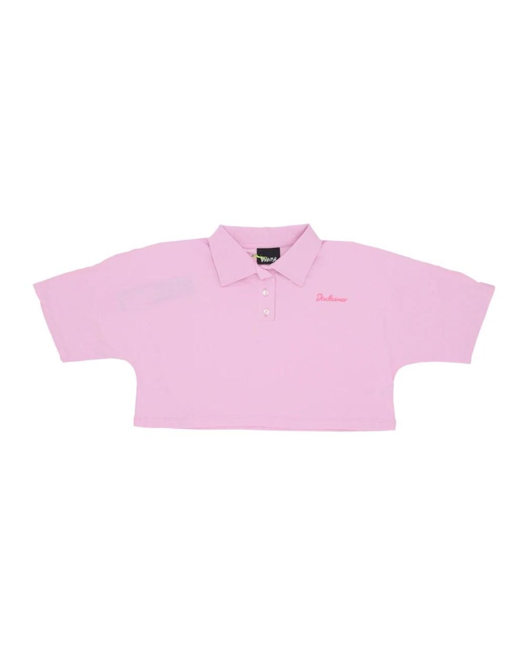 DISCLAIMER Tops ,Roze ,Katoen Polo Logo/Fuchsia Vrouw Polo Shirt in het Pink
