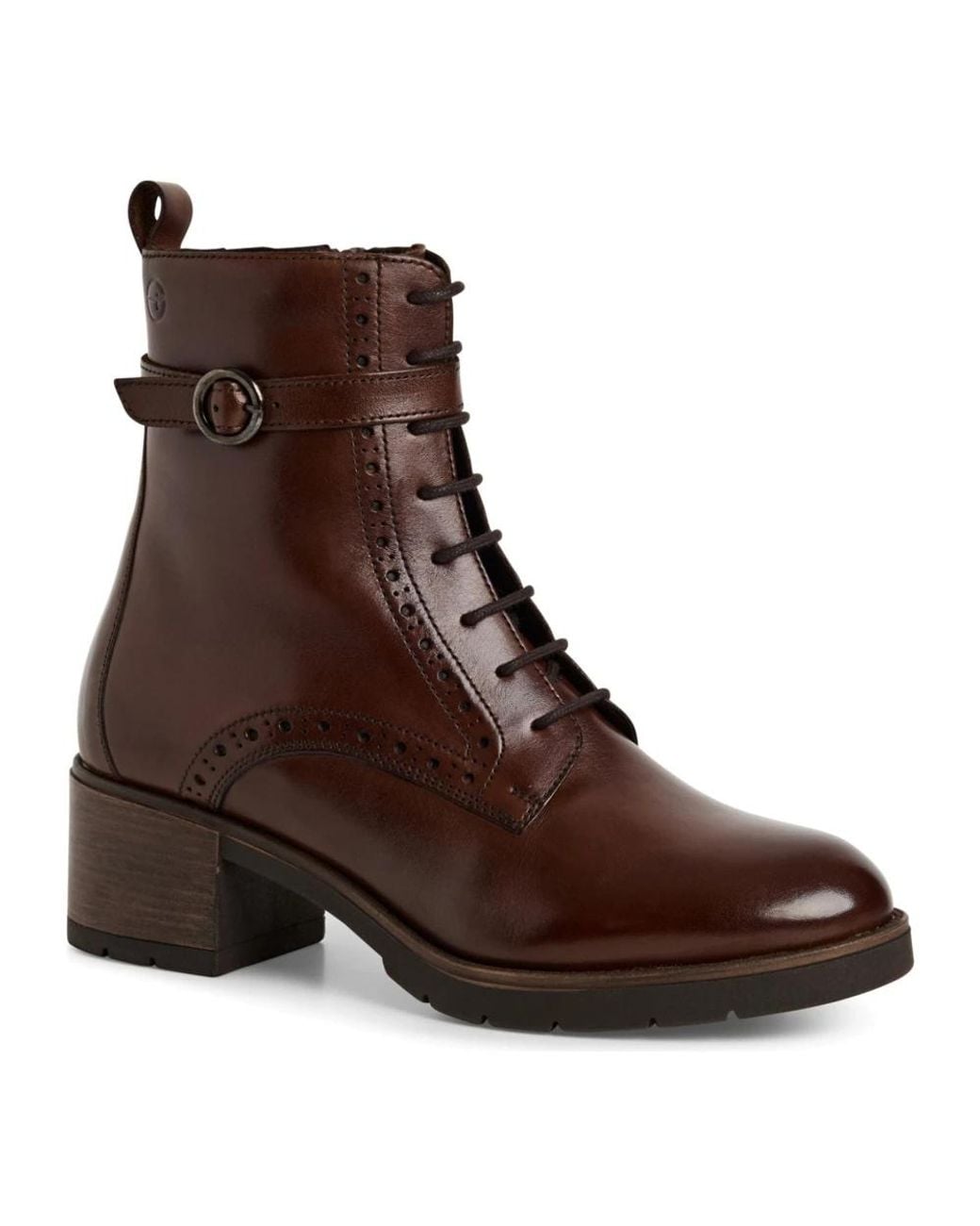 Tamaris Brown Lace-Up Boots