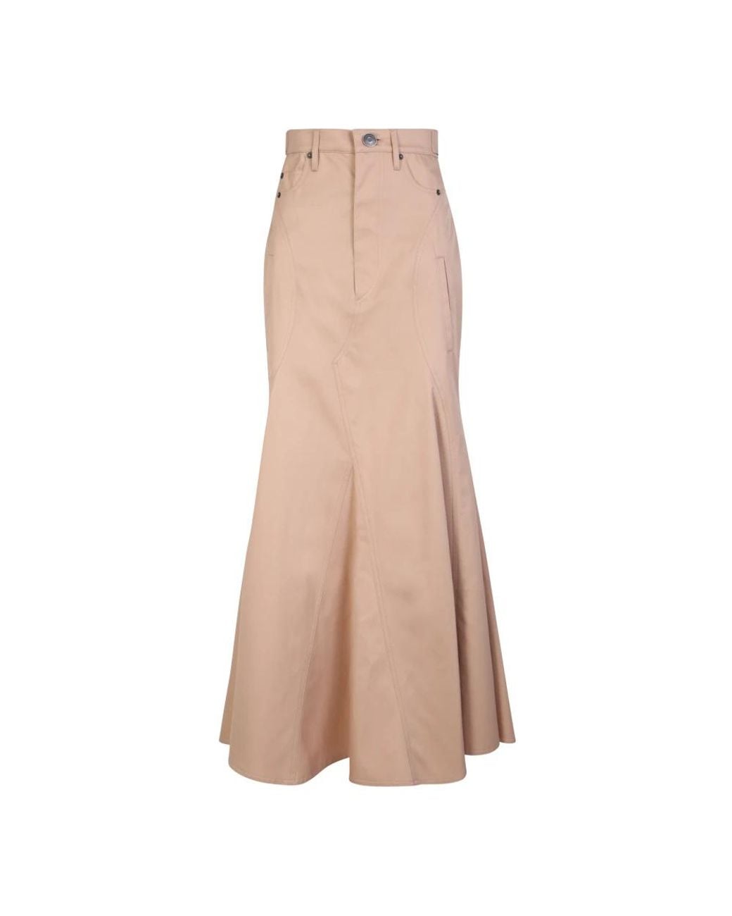 Burberry Natural Maxi Skirts