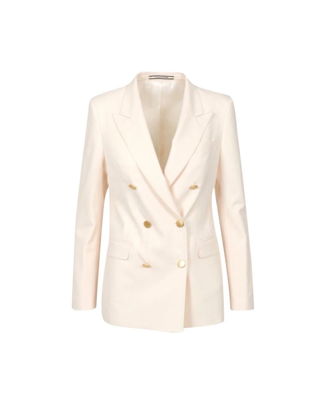 Tagliatore Jassen ,Wol Double-Breasted Blazer in het Natural