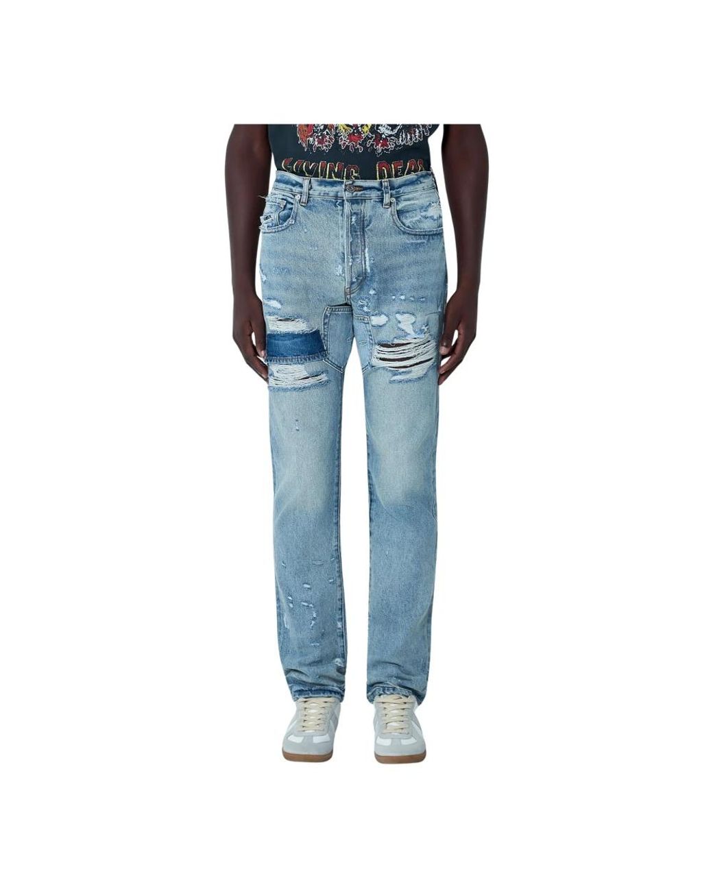 GALLERY DEPT. Blue Straight Jeans for men