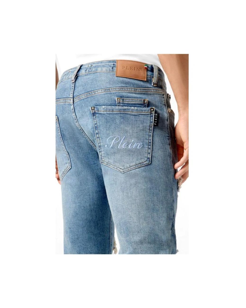 Philipp Plein Blue Slim Fit Jeans for men