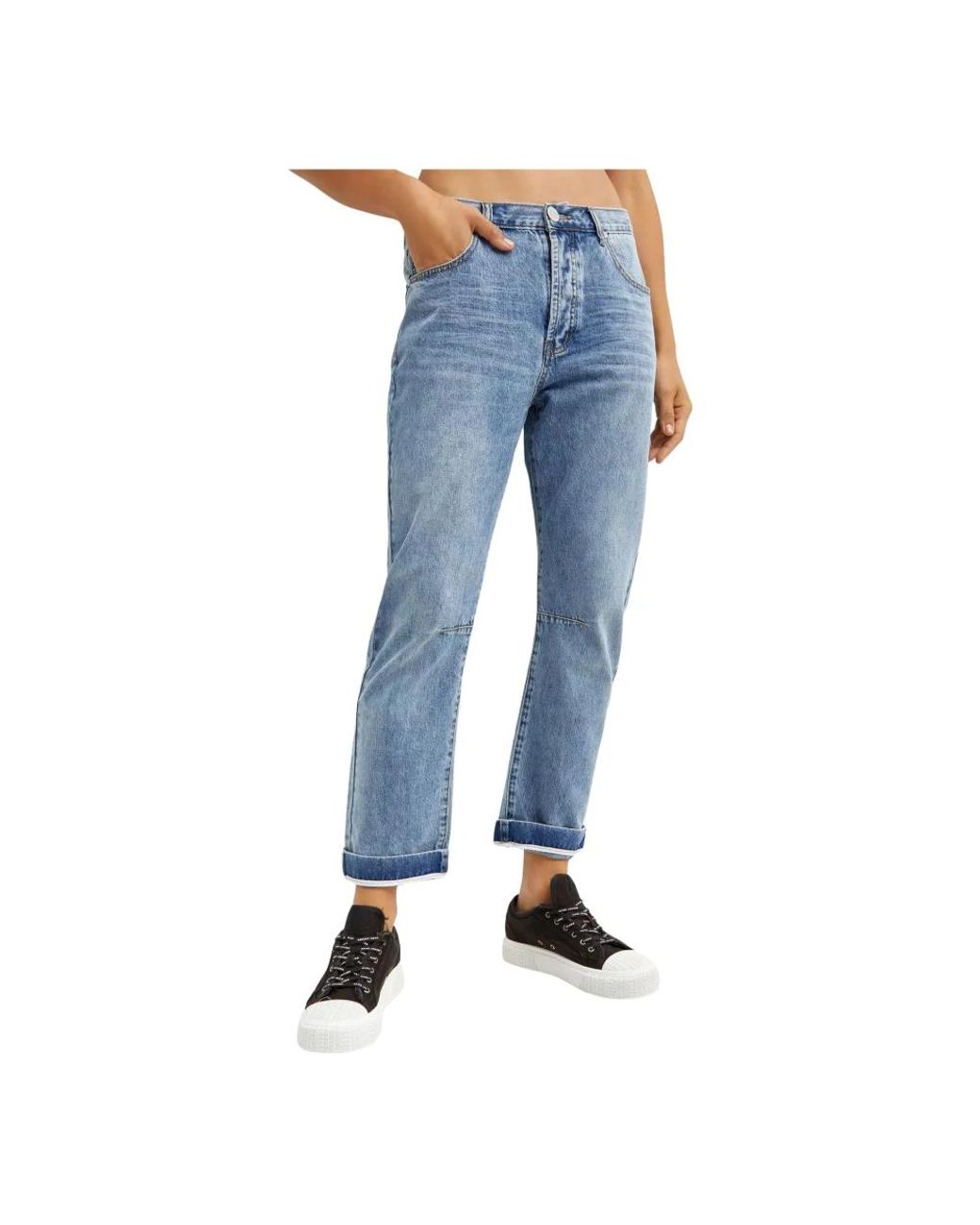 One Teaspoon Blue Cropped Jeans