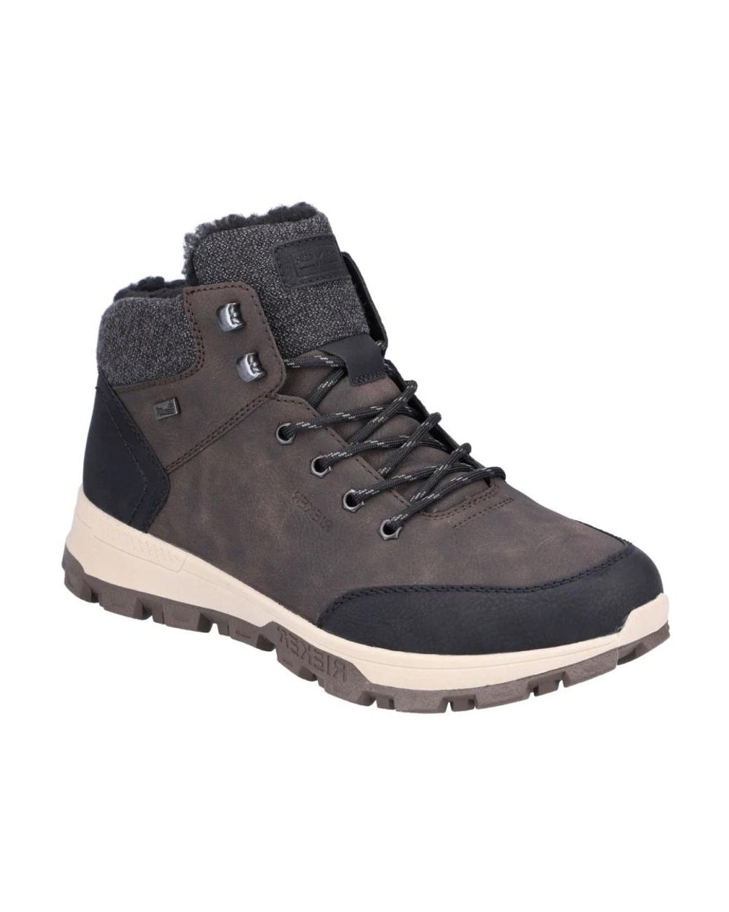 Rieker Gray Lace-Up Boots for men