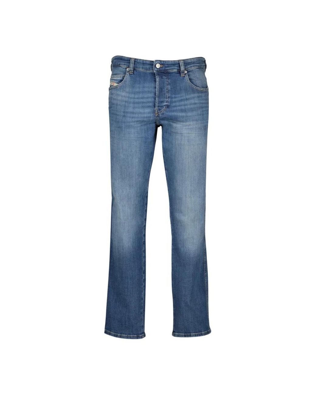 DIESEL Blue Straight Fit Jeans for men