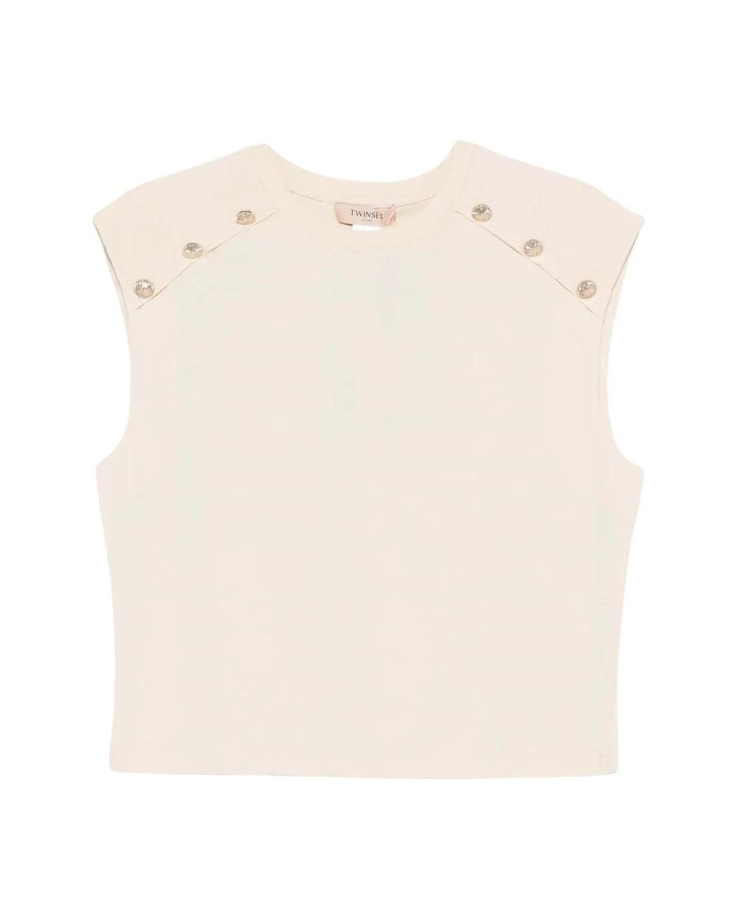 Twinset Natural Sleeveless Tops