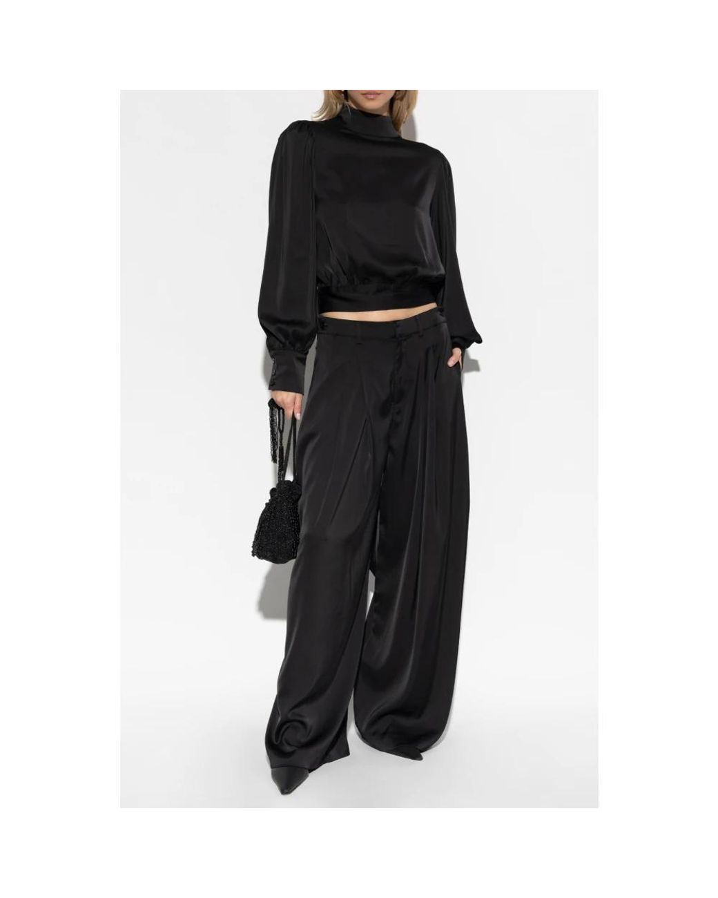 Gestuz Black Wide Trousers