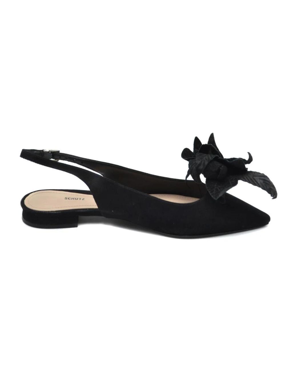 SCHUTZ SHOES Black Flat Sandals